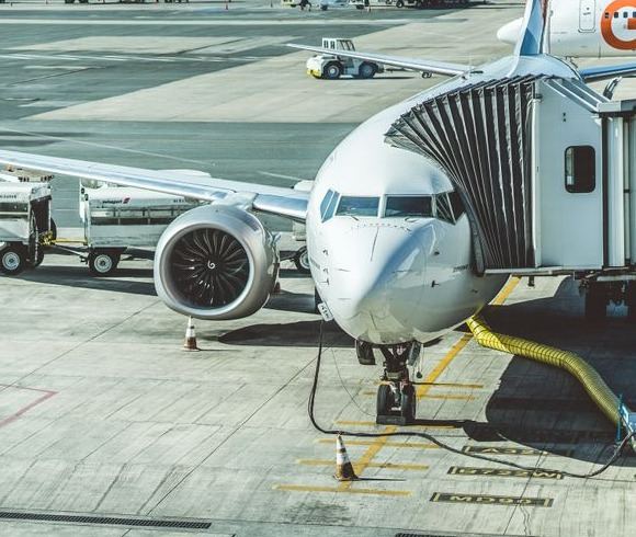 Cargo aircraft on the tarmac