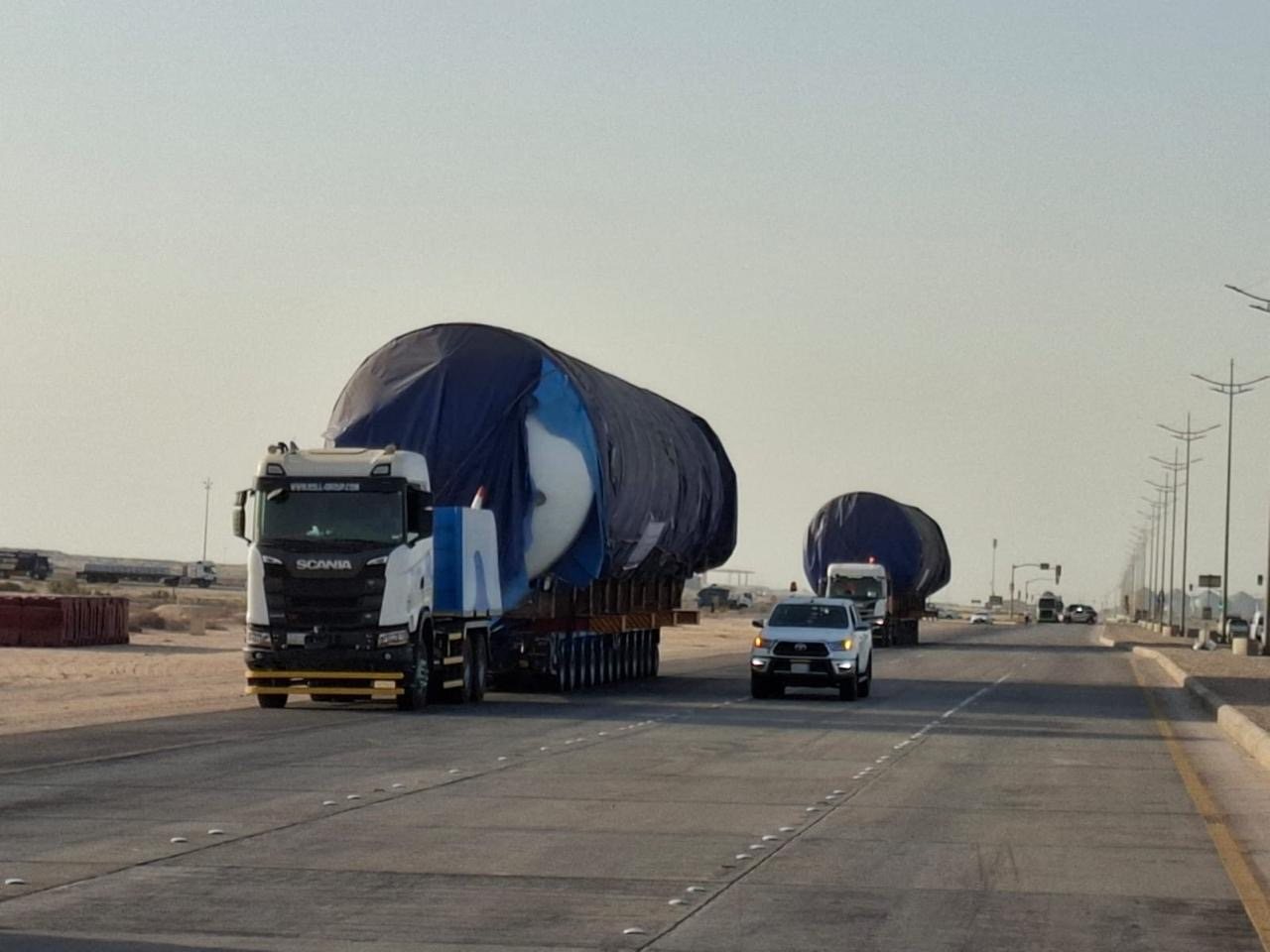 Freight truck on the highway